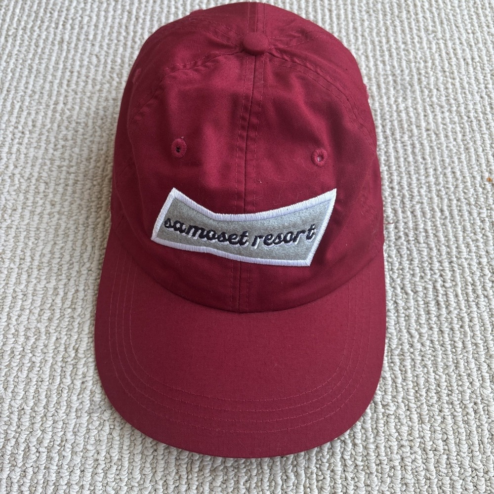 Samoset Resort Rockland Maine Hat Red Strapback Ahead Lightweight
